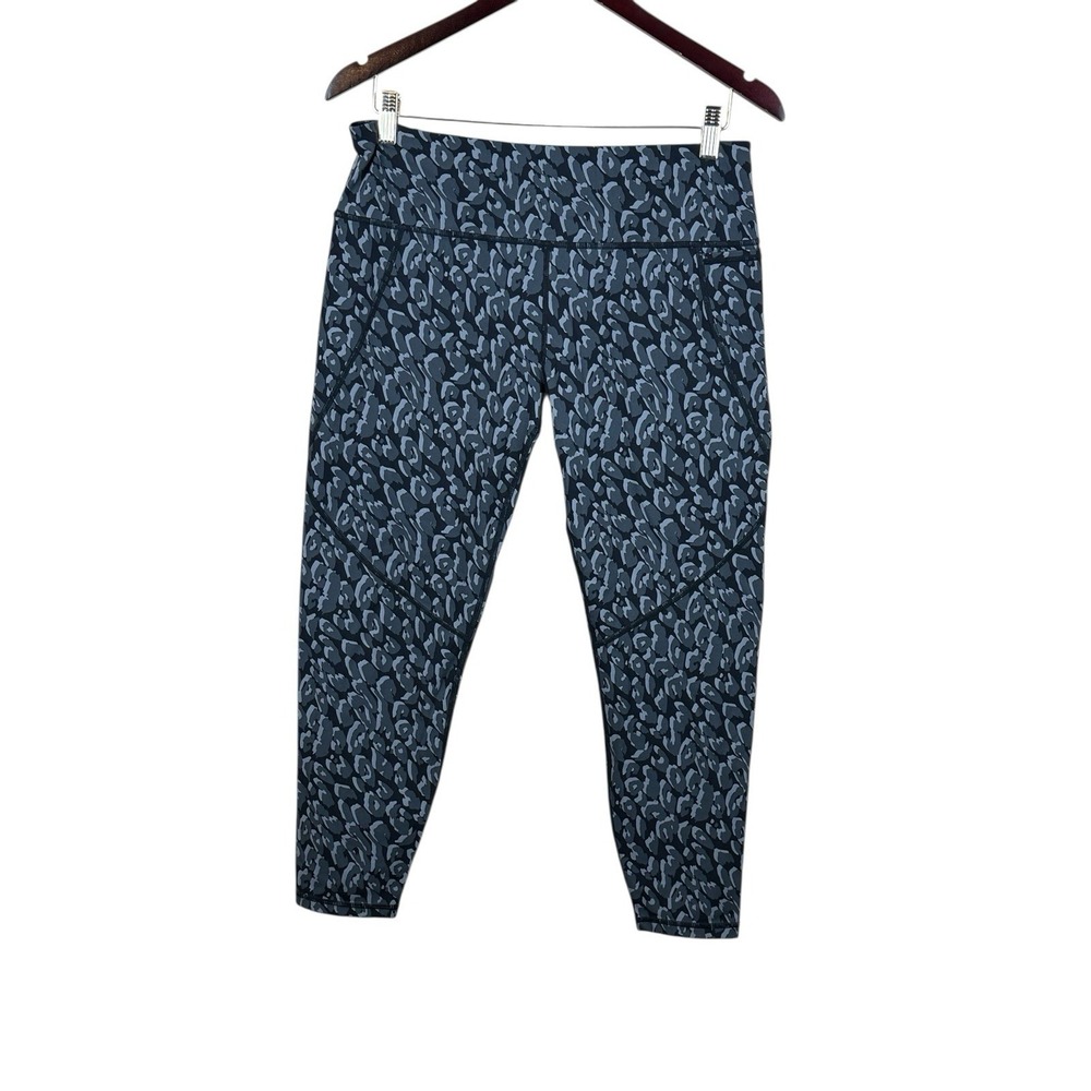 SWEATY BETTY The Power Leggings Womens XL 7/8 Length Animal‎ Print Black/Gray